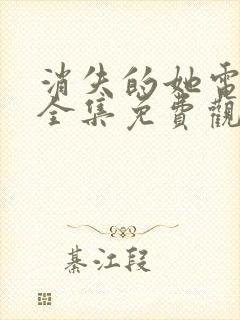 消失的她电视剧全集免费观看第10集