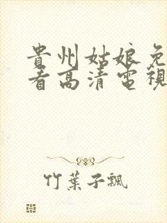 贵州姑娘免费观看高清电视剧