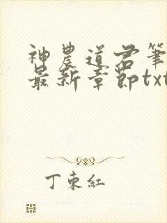 神农道君笔趣阁最新章节txt