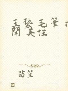 玉势 毛笔 撑开 夹住