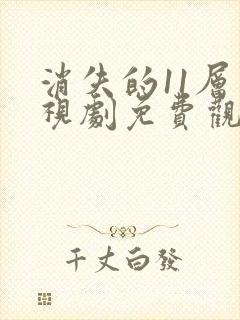 消失的11层电视剧免费观看完整版