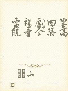 电视剧回响免费观看全集高清版封面