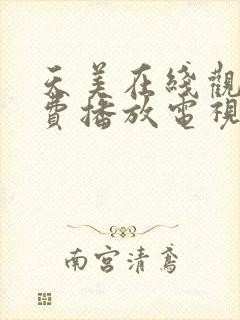 天美在线观看免费播放电视剧