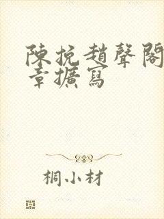 陈挽赵声阁79章扩写封面