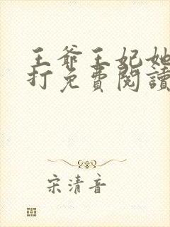 王爷王妃她很能打免费阅读