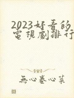 2023好看的电视剧排行榜前十名封面