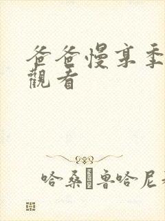 爸爸慢享季免费观看