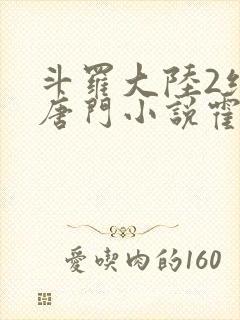 斗罗大陆2绝世唐门小说霍雨浩