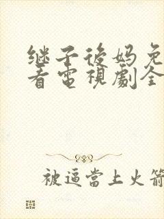 继子后妈免费观看电视剧全集