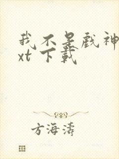 我不是戏神 txt 下载