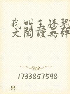 我叫王腾刘艳全文阅读无弹窗