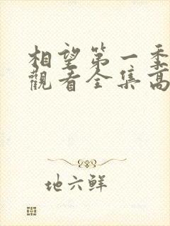 相望第一季免费观看全集高清