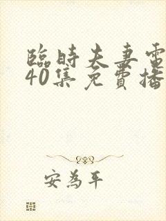 临时夫妻电视剧40集免费播放