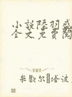 小说陆羽盛凌云全文免费阅读