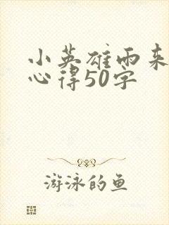 小英雄雨来读后心得50字封面