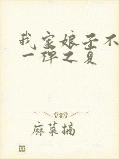 我家娘子不对劲一禅之夏封面