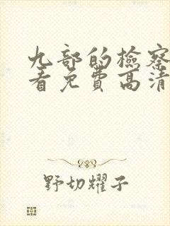 九部的检察官观看免费高清