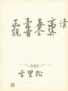 正青春高清免费观看全集