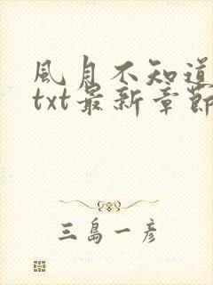 风月不知道番外txt最新章节免费阅读封面