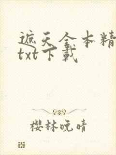 遮天全本精校版txt下载