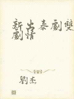 新出泰剧双男主剧情