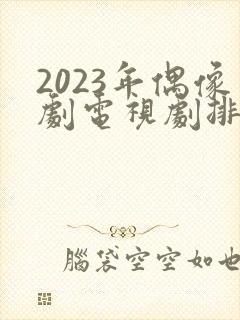 2023年偶像剧电视剧排行榜