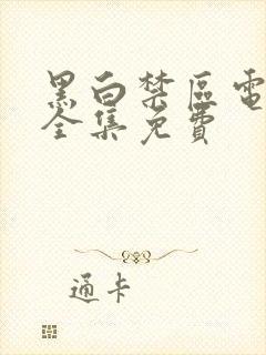 黑白禁区电视剧全集免费