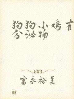 狗狗小鸡有黄色分泌物