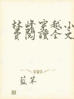 林峰穿越小说免费阅读全文最新章节