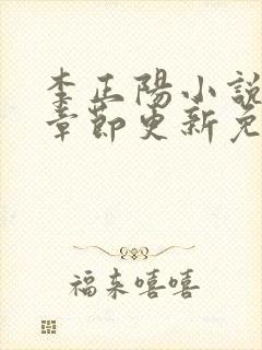 李正阳小说最新章节更新免费阅读封面