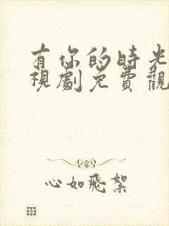 有你的时光里电视剧免费观看全集高清封面