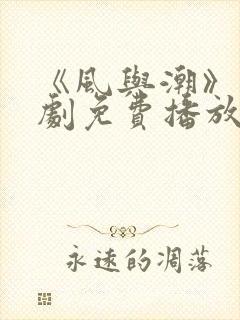 《风与潮》电视剧免费播放