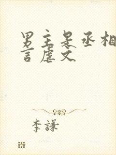 男主是丞相的古言虐文