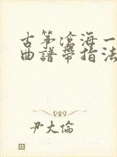 古筝沧海一声笑曲谱带指法