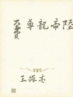 至尊龙帝陆鸣免费封面