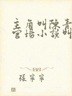 主角叫陈青云的官场小说叫什么名字