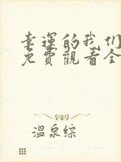 幸运的我们韩剧免费观看全集高清封面