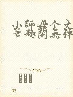 小师母全文阅读笔趣阁无弹窗封面