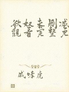 欲奴未删减在线观看完整免费