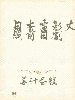 日本电影丈夫遗照前日剧封面