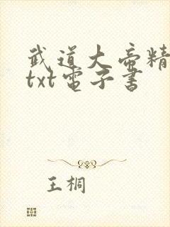 武道大帝精校版txt电子书封面