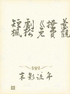 短剧《撩惹》林枫松免费观看全集