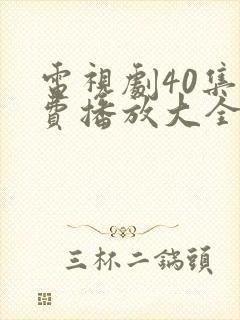 电视剧40集免费播放大全