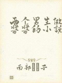 两个男生做酿酿酱酱的小说