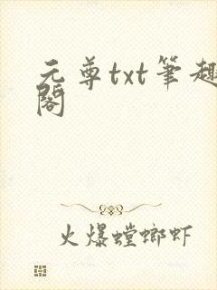 元尊txt笔趣阁