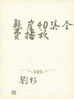 悬崖40集全免费播放