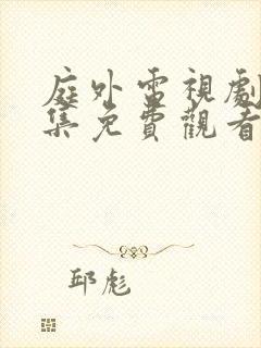 庭外电视剧40集免费观看完整版封面