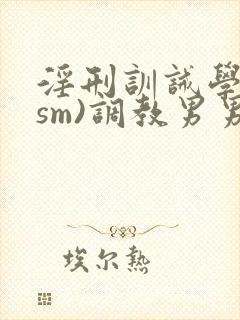 淫刑训诫学校(sm)调教男男小说