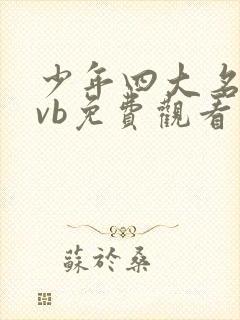 少年四大名捕tvb免费观看封面