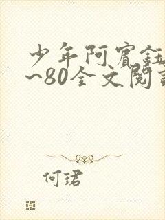 少年阿宾钰慧1~80全文阅读目录